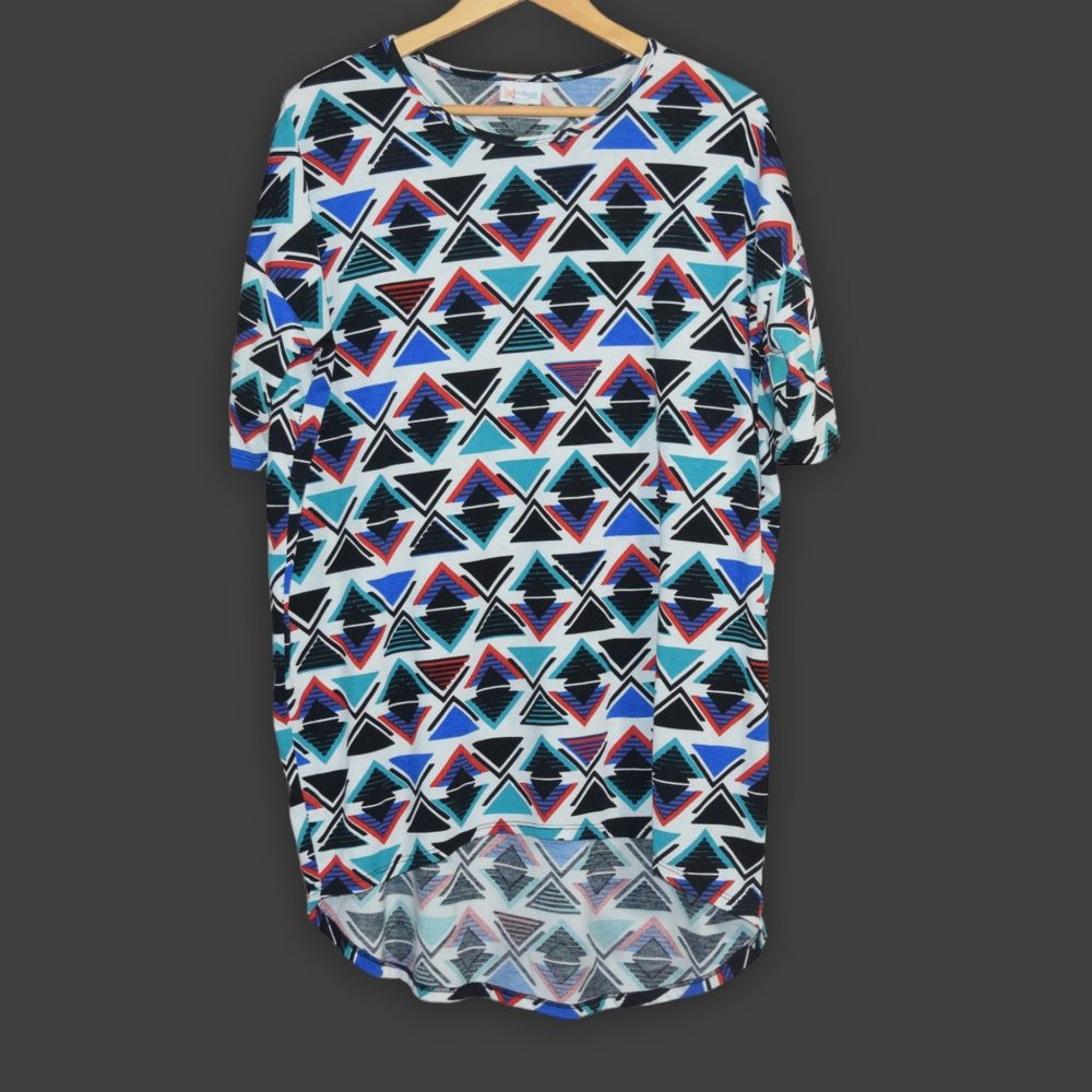 LULAROE Women's Sz M Patterned Tunic Blouse - Great Condition - Picture 1 of 7